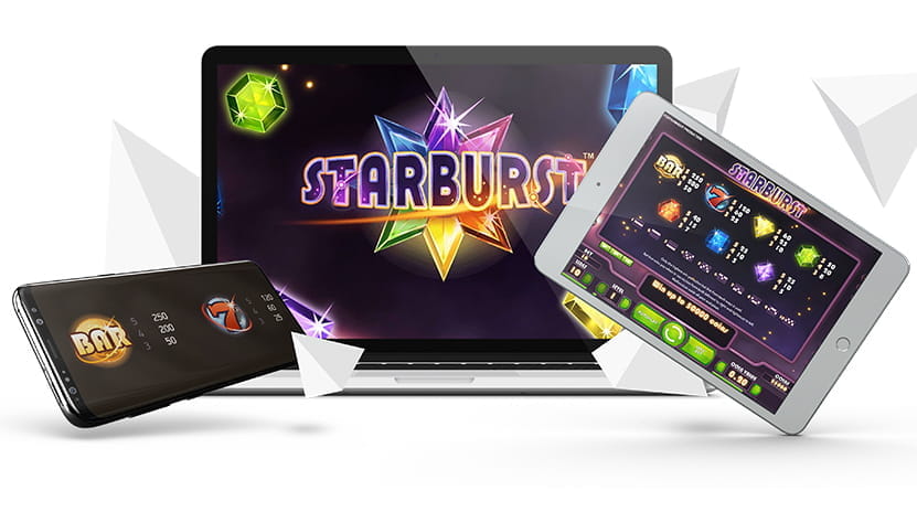 Starburst online slot gameplay